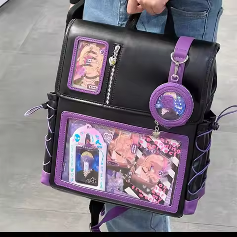 New Original Niche Design Girl's Cute Backpack Y2K JK Uniform Ulzzang Ita Bag Street Fashion Trend P