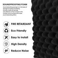 6pcs 30X30X4CM Soundproofing Acoustic Foam Tiles Noise Sound-Absorbing