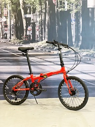 CS168ph TRINX Intense 20” (406) 7 Speed Mechanical Disc Brake Folding Bike with FREE HELMET