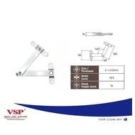 300VS - VSP-SUS304-LM Safety Hinge 2Bar R/L 4" x 2.0mm