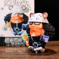 One Piece GK Shichibukai Bartholomet Tyrant Bear Q Version Figure Model Creative Car Decoration Boy Gift