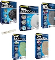 Inland Seas Fluval 106/107 206/207 Canister Filter Monthly Maintenance Kit Plus Bundle (6 Items)