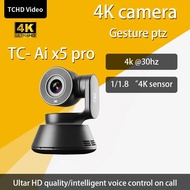 Tchdvideo Ai X5 Webcam 4k Voice Control Ptz, Ai Tracking Multi-mode & Auto Focus, 1/1.8 Sensor, Gest