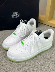 原裝有盒Nike Air Force 1 have a nike day 夜光 低幫板鞋 女款 白綠