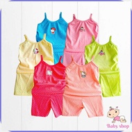 BABY$pH}SHOP>q}6>f}pairs>i}terno?A~sando?b~and?y~shorts?n~0 - 9 months old baby girl assorted color
