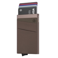 VULKIT-ที่ใส่บัตรแบบมีช่องใส่บัตรผ้ายืดหยุ่นพร้อมช่องใส่เงิน กระเป๋าสตางค์แบบป๊อปอัพ ป้องกันการโจรกร