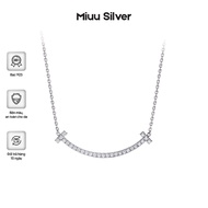 Miuu Silver 925 Silver necklace, Smile Silver women's necklace