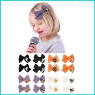 Nan 2Pc Hair Barrettes Halloween Embroidered Hairpins Party Hair Accessory for Girls