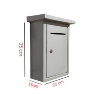 Mail box outdoor hat post box 25x35x15 35x25x15