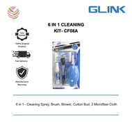 Glink 6 in 1 - Cleaning Spray, Brush, Blower, Cutton Bud, 2 Microfiber Cloth - CF08A