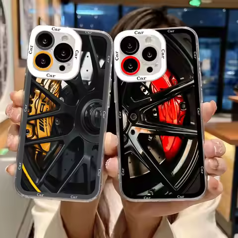 Luxury Car Wheel Caliper Clear Phone Case For OPPO RENO 15 15F 14 14F 13 13F 12 12F 11 11F 10 8 8Z 8
