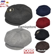 Vintage Peaky Blinders Beret Hat Newsboy Cap Men's &Wanita Beret Hat Apolo Hat