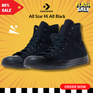 รุ่นฮิต Converse all star high all black  รองเท้าผ้าใบคอนเวิร์ส สีดำ หุ้มข้อ