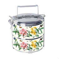 Designer Tiffin Carrier | 16cm | High Quality Variant | 2-Tier | Stainless Steel Food Container / Ma