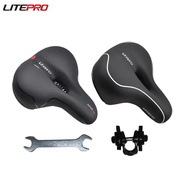 Litepro Folding Bicycle Waterproof Soft Large Area Cushion MTB Road Bike Shock Absorption Leather Sa