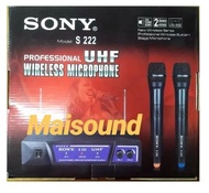 MICROPHONE SONY S 222 MIC WIRELESS SONY S222 HANDHELD 2 mic BAGUS