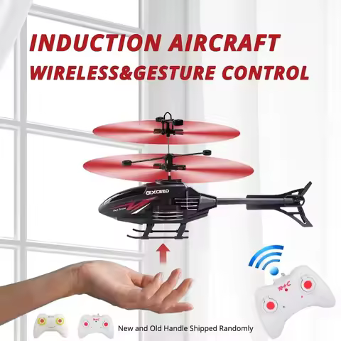 RC 2CH Induction levitation Helicopter Sensing Gesture Remote Rontrol Floating Aircraft With Lights