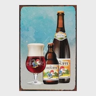 Belgian Beer Chouffe Duvel Metal Tin Sign Plate Wall Pub Kitchen Restaurant Home Art Decor Vintage I