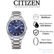 [Official Warranty] Citizen BM7620-83L Men's Eco-Drive Stainless Steel Strap Jam Tangan Lelaki Citiz