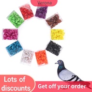 Verona 100pcs poultry Foot Ring นก Pigeon Chicken signage กระเป๋าถือ Mark RING