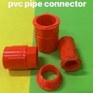 ☫ ◲ PVC ORANGE PIPE CONNECTOR 1/2" 3/4" 1"