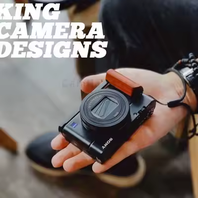 2019 Quick Release L Plate/Bracket Holder hand wooden Grip L-Shaped for Sony RX100 M7 RX100M7 RX100V