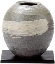 丸井陶器 信樂燒 八爪獸花瓶 黑磯丸