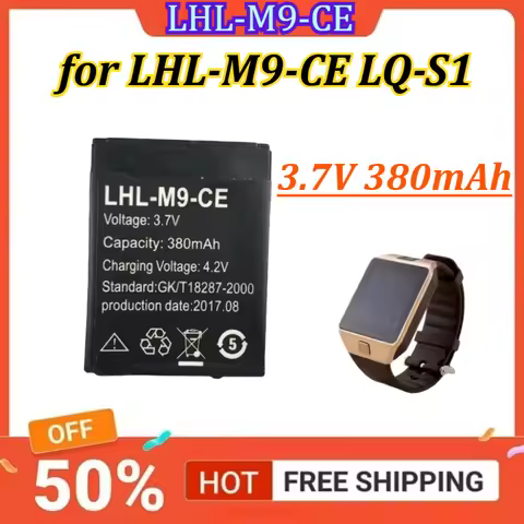 LHL-M9-CE 3.7V 380mAh Smart Watch Battery for LHL-M9-CE LQ-S1 Battery