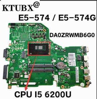 DA0ZRWMB6G0 Main Board for acer aspire F5-572G laptop motherboard i5-6200U CPU DDR3L