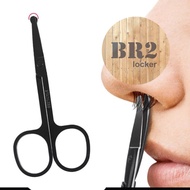 MATA Small Shaving Scissors Nose Hair Eyebrow Thread Blunt Tip Steel