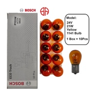 24V 21W Yellow 1141 Bulb Bosch BAU15s 1987302866 Eco Truck Signal Tail light Indicator Warning Emerg