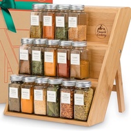 Aesthetic spice rack/ kitchen spice rack/ tiered spice rack jatibelanda spice rack Pine wood spice r