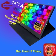Màn hình di động 14inch Full HD 60Hz kết nối HDMI TYPE C Thunderbolt 3 HDR view 178° mở rộng 14 