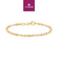 HABIB Oro Italia 916 Yellow, Rose and White Gold Bangle GB8554-TI