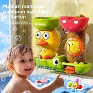 Alat mandi yang lucu dan menyeronokkan Bayi Kanak-kanak Sucker Muzik Spinning Bermain Mainan Air ✨ M