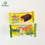 Apollo Layer Cake Sponge Chocolate/Pandan Cake Chocolate/Pandan Layered With Vegetarian