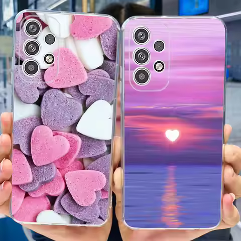 For Samsung Galaxy A23 4G Case Galaxy A33 A53 A73 A23 5G Cover Clear Soft Silicone Phone Bumper Fund