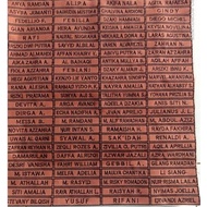 MINIMAL Embroidered Bet Name Embroidery (Minimum Order 50 Pcs) Embroidered Name Chest embroidery emb