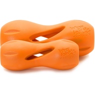 WEST PAW DESIGN Qwizl Puzzle Treat Toy (Orange) (14Cm)