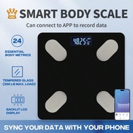 180kg/396lb Smart Body Weight Scale, Body Fat Scale, Bathroom Scale With 17 Body Composition Indicat