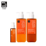 [เซตบำรุงผมแห้งเสีย] mise en scene Perfect Serum Original Shampoo 530ml + Rinse Conditioner 530ml + 