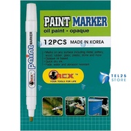 [ 1 PCS ] OREX Paint Marker OREX PAINT MARKER/OIL PAINT.OPAQUE (Red, Yellow, Black, Blue, White)
