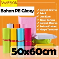 Fumu Plastik Packing Polymailer Glossy A 50X60CM Isi 50pcs Lem Perekat Anti Sobek Grosir Murah