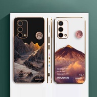 Mountain Scenery Sunset E-TPU Phone Case For OPPO A79 A75 A73 A54 A35 A31 A17 A16 A15 A12 A11 A9 A7 A5 AX5 F11 F9 F7 F5 R17 Realme C1 Find X3 Pro Plus S E K X