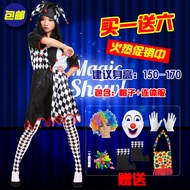 Halloween Adult Clown Costume Clown Clothes Clown Suit April Fool's Day Clown Costume Clown Performa