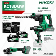 HIKOKI COMBO PACK 18V - KC18DGW ( DH1826DA / WR18DH / / G1810DE )