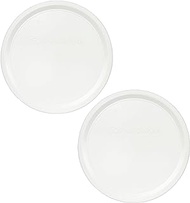 Corningware F-24-PC French White 24oz Plastic Replacement Lids - 2 Pack