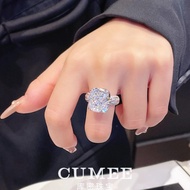 Cumee Classic Simple G Color 8 CT Cultivate Synthetic Diamond Rings for Women 925 Sterling Silver Go