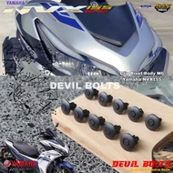 Clip Rivet Body M6 Yamaha NVX 155 (10Pcs)