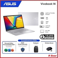 ASUS Vivobook 14 A1404V-AAM168WS (i5-1335U/8GD4/512GB SSD/14'' FHD/W11/2Yw )